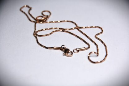 Řetízek z nerezu, barva růžové zlato 1.2 mm, délka 55 cm